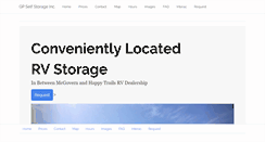 Desktop Screenshot of gpselfstorage.ca