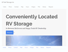 Tablet Screenshot of gpselfstorage.ca